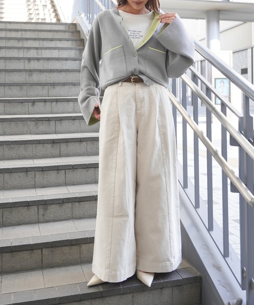 gossara（ゴサラ）の「レーヨンポリダブルフェイスCD（カーディガン/ボレロ・レディース・チャコール/ベージュ/グレー・FREE）」の19枚目の写真