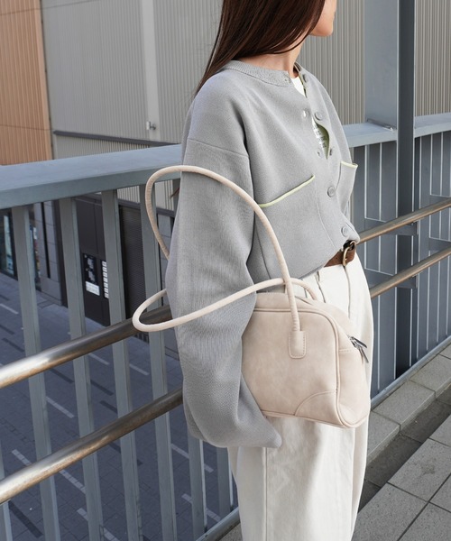 gossara（ゴサラ）の「レーヨンポリダブルフェイスCD（カーディガン/ボレロ・レディース・チャコール/ベージュ/グレー・FREE）」の20枚目の写真