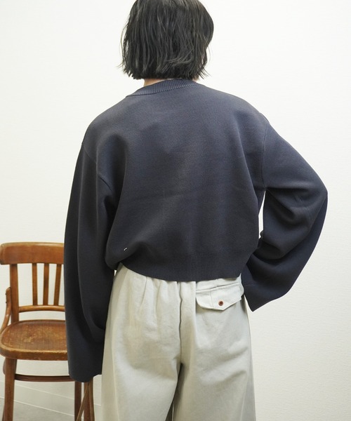 gossara（ゴサラ）の「レーヨンポリダブルフェイスCD（カーディガン/ボレロ・レディース・チャコール/ベージュ/グレー・FREE）」の7枚目の写真