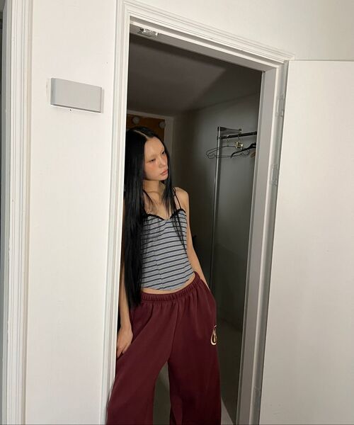 THE MYSTERIOUS HOTEL（ザミステリアスホテル）の「LACE STRIPE CORSET [GREY]（Tシャツ/カットソー・レディース・その他・FREE）」の8枚目の写真