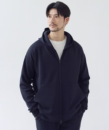 SPU（スプ）の「【セットアップ対応】防シワ・抗ピリング・ウォッシャブル  ハイポンチダブルZIPパーカー（パーカー）」