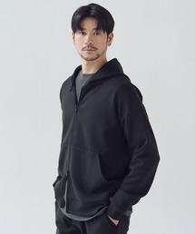 SPU（スプ）の「【セットアップ対応】防シワ・抗ピリング・ウォッシャブル  ハイポンチダブルZIPパーカー（パーカー）」