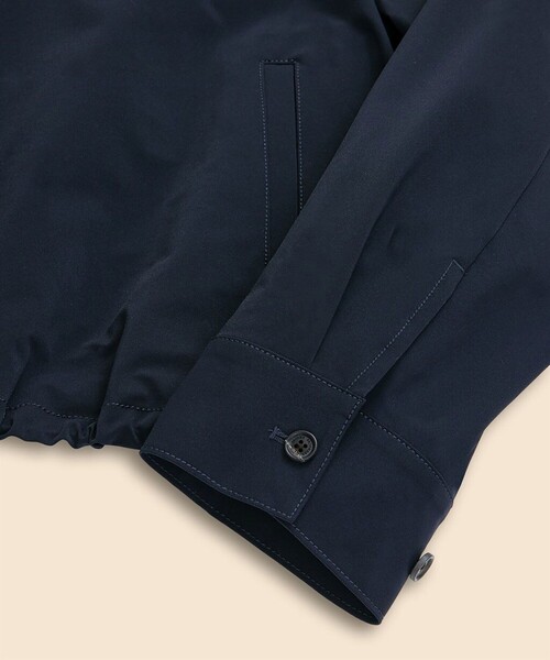 BROOKS BROTHERS(ブルックスブラザーズ)の「【Double B Collection】ポリエステル BBロゴ クロップド ジップブルゾン(ブルゾン・レディース・ネイビー・LARGE/MEDIUM/SMALL/X-SMALL)」の3枚目の写真