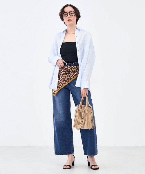 NOLLEY’S(ノーリーズ)の「MY STANDARD マルチWAYリネンシャツ(シャツ/ブラウス・レディース・クリーム/サックスブルー/サーモンピンク/ホワイト/ミント・FREE)」の15枚目の写真