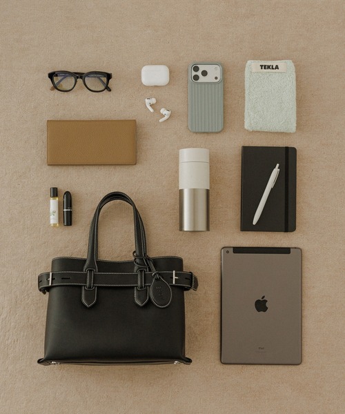 ROPE'（ロペ）の「【E'POR】A BAG Medium/通勤（ハンドバッグ・レディース・ブラック/ベージュ・FREE）」の2枚目の写真