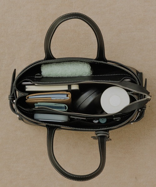 ROPE'（ロペ）の「【E'POR】A BAG Medium/通勤（ハンドバッグ・レディース・ブラック/ベージュ・FREE）」の4枚目の写真