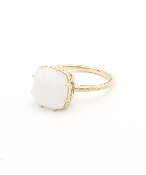 agete（アガット）の「K10リング（リング・レディース・ホワイト系その他・#11/#9）」の2枚目の写真