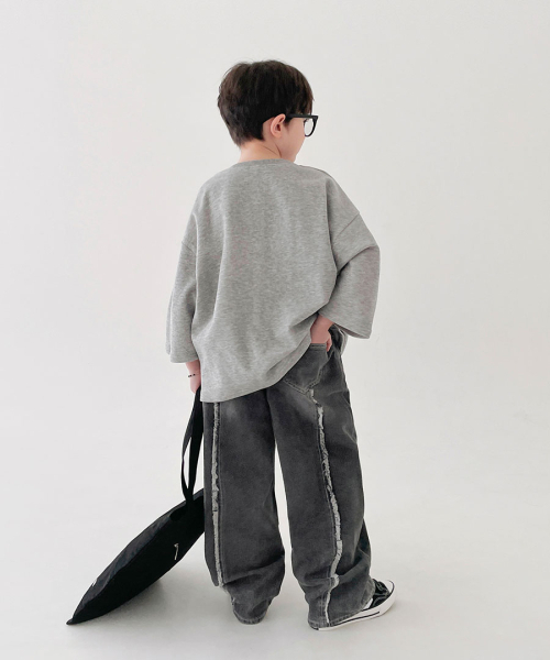 BERRYCLOSET（ベリークローゼット）の「レコードカットデニムパンツ（デニムパンツ・レディース・ブラック/ブルー・7号/09号/11号/13号/15号/17号/19号）」の9枚目の写真