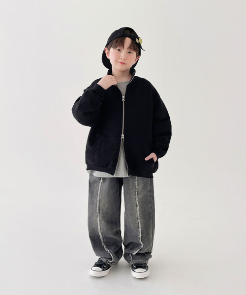 BERRYCLOSET（ベリークローゼット）の「レコードカットデニムパンツ（デニムパンツ・レディース・ブラック/ブルー・7号/09号/11号/13号/15号/17号/19号）」の11枚目の写真