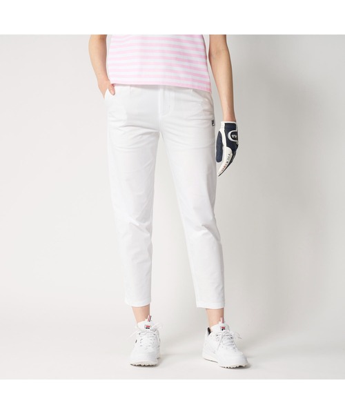 FILA GOLF(フィラゴルフ )の「FILA GOLF フィラゴルフ ゴルフウェア 8WAYストレッチ 吸汗速乾 UVカット テーパード ロングパンツ(その他パンツ・レディース・ホワイト/グレー/ネイビー・3L/LL/L/M/S)」の2枚目の写真