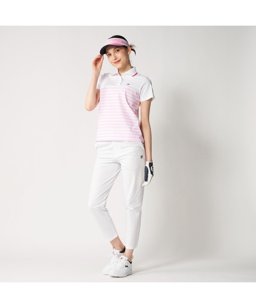 FILA GOLF(フィラゴルフ )の「FILA GOLF フィラゴルフ ゴルフウェア 8WAYストレッチ 吸汗速乾 UVカット テーパード ロングパンツ(その他パンツ・レディース・ホワイト/グレー/ネイビー・3L/LL/L/M/S)」の5枚目の写真
