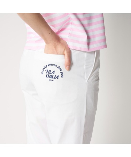 FILA GOLF(フィラゴルフ )の「FILA GOLF フィラゴルフ ゴルフウェア 8WAYストレッチ 吸汗速乾 UVカット テーパード ロングパンツ(その他パンツ・レディース・ホワイト/グレー/ネイビー・3L/LL/L/M/S)」の11枚目の写真