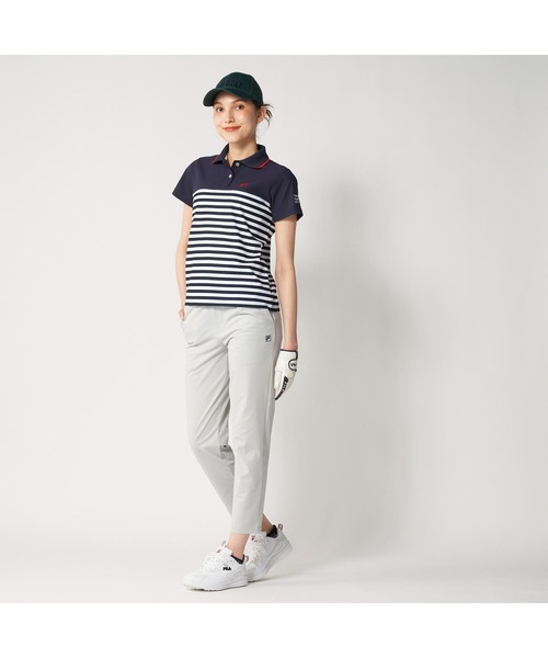 FILA GOLF(フィラゴルフ )の「FILA GOLF フィラゴルフ ゴルフウェア 8WAYストレッチ 吸汗速乾 UVカット テーパード ロングパンツ(その他パンツ・レディース・ホワイト/グレー/ネイビー・3L/LL/L/M/S)」の15枚目の写真