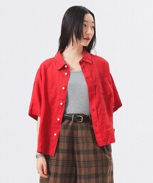 BEAMS BOY（ビームスボーイ）の「リネン ソリッド ショートスリーブ <イージーケア>（シャツ/ブラウス）」