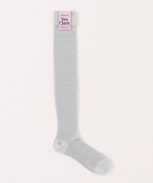MARCOMONDE(マルコモンド)の「【MARCOMONDE】sheer glitter high socks 200K3/1GL-50C(ソックス/靴下・レディース・シルバー/ブラック/ゴールド・FREE)」の1枚目の写真