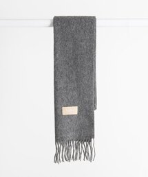 HALDEN（ハルデン）の「wool color muffler (M007_charcoal)（マフラー）」
