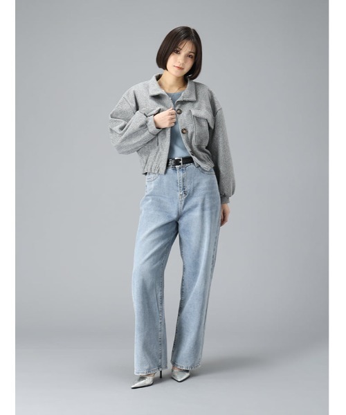 fifth（フィフス）の「スタンドカラーポケットジャケット（テーラードジャケット・レディース・ブラック/グレー・M）」の11枚目の写真