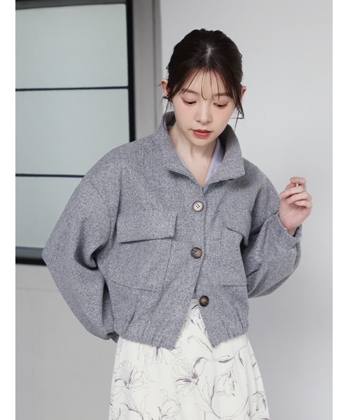 fifth（フィフス）の「スタンドカラーポケットジャケット（テーラードジャケット・レディース・ブラック/グレー・M）」の15枚目の写真