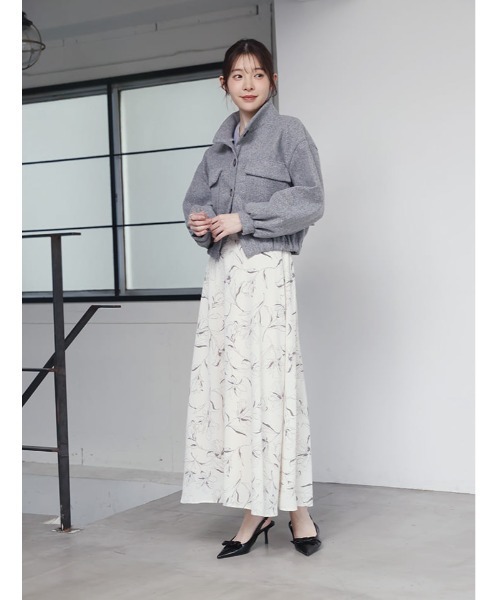 fifth（フィフス）の「スタンドカラーポケットジャケット（テーラードジャケット・レディース・ブラック/グレー・M）」の16枚目の写真