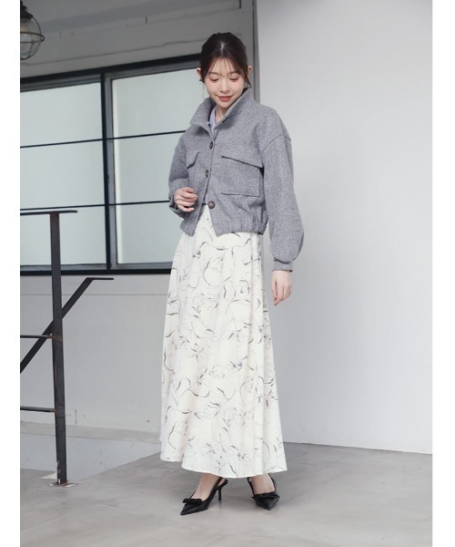 fifth（フィフス）の「スタンドカラーポケットジャケット（テーラードジャケット・レディース・ブラック/グレー・M）」の17枚目の写真