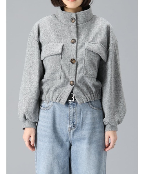 fifth（フィフス）の「スタンドカラーポケットジャケット（テーラードジャケット・レディース・ブラック/グレー・M）」の20枚目の写真