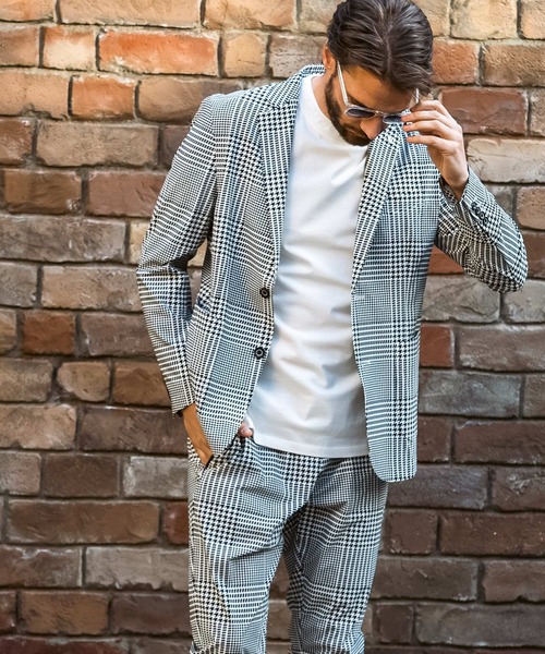 1PIU1UGUALE3  RELAX （ウノピゥウノウグァーレトレ リラックス）の「1PIU1UGUALE3 RELAX(ウノピゥウノウグァーレトレ リラックス)接触冷感 グレンチェック ナイロンジョガーパンツ（その他パンツ・メンズ・ブラック/ホワイト×ブラック・M/S/XXL/XL/L）」の15枚目の写真