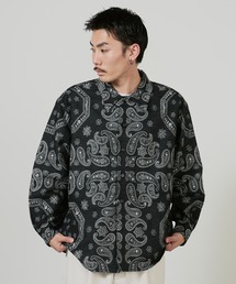 superNova.（スーパーノヴァ）の「superNova. Split yoke big shirt - Bandana jacquard  / SN-535A,SN-535B（シャツ/ブラウス）」