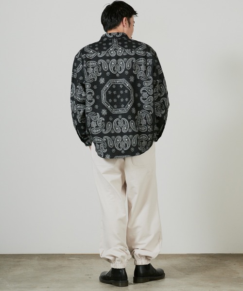 superNova.（スーパーノヴァ）の「superNova. Split yoke big shirt - Bandana jacquard  / SN-535A,SN-535B（シャツ/ブラウス・メンズ・ブラック/レッド・S/M）」の14枚目の写真