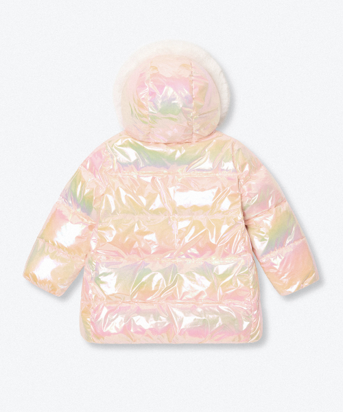 MUSINSA STANDARD KIDS（ムシンサスタンダードキッズ）の「フェイクファー トゥインクル パディング パーカー [ピンク]（ブルゾン・レディース・その他・130/140/150/160/100/110/120）」の4枚目の写真