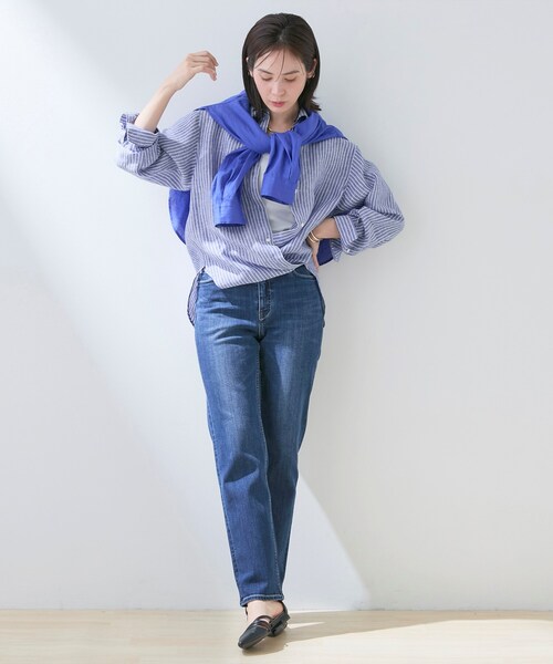 INDIVI(インディヴィ)の「【接触冷感/2WAY】カシュクールリネンシャツ(シャツ/ブラウス・レディース・ネイビー系2/ブルー系その他4/ブルー系その他/ブラウン系/ライトイエロー系/チャコールグレー/ホワイト/ブラウン系6・38/19/03/12/05/13/15 /34)」の15枚目の写真