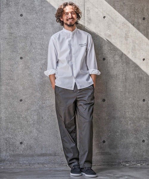 1minute 1second(ワンミニットワンセカンド)の「mp14693-twill stretch easy pants イージーパンツ(1M26N130)(その他パンツ・メンズ・チャコール/ブラック/グレイッシュベージュ・XL/L/M/S)」の8枚目の写真