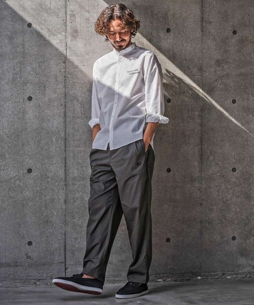 1minute 1second(ワンミニットワンセカンド)の「mp14693-twill stretch easy pants イージーパンツ(1M26N130)(その他パンツ・メンズ・チャコール/ブラック/グレイッシュベージュ・XL/L/M/S)」の9枚目の写真