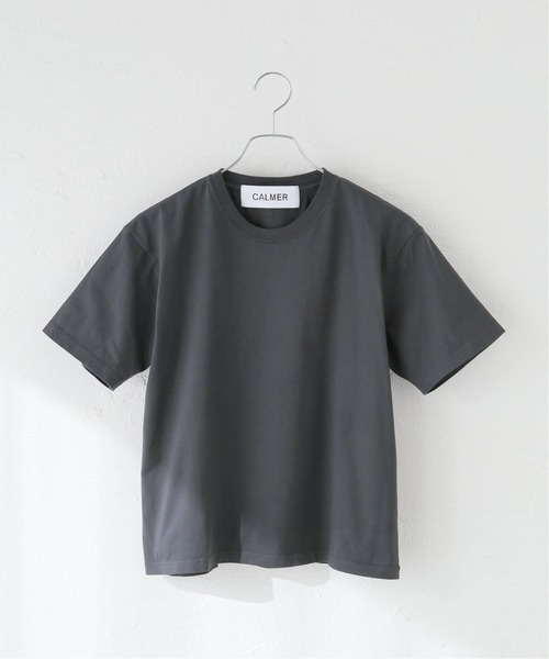 CALMER（カルメール）の「《追加》ナチュラルダイTシャツ2（Tシャツ/カットソー・レディース・スカイブルー/チャコールグレー/ホワイト・2）」の3枚目の写真