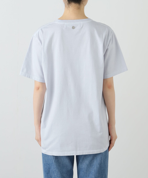 CALMER（カルメール）の「《追加》ナチュラルダイTシャツ2（Tシャツ/カットソー・レディース・スカイブルー/チャコールグレー/ホワイト・2）」の7枚目の写真