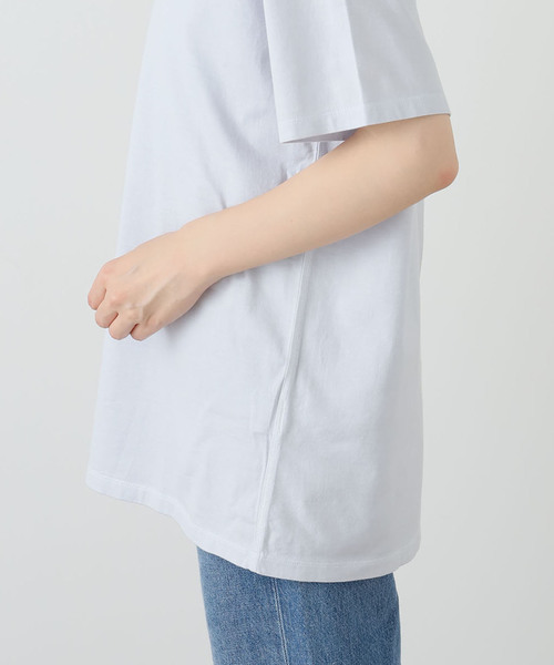 CALMER（カルメール）の「《追加》ナチュラルダイTシャツ2（Tシャツ/カットソー・レディース・スカイブルー/チャコールグレー/ホワイト・2）」の9枚目の写真