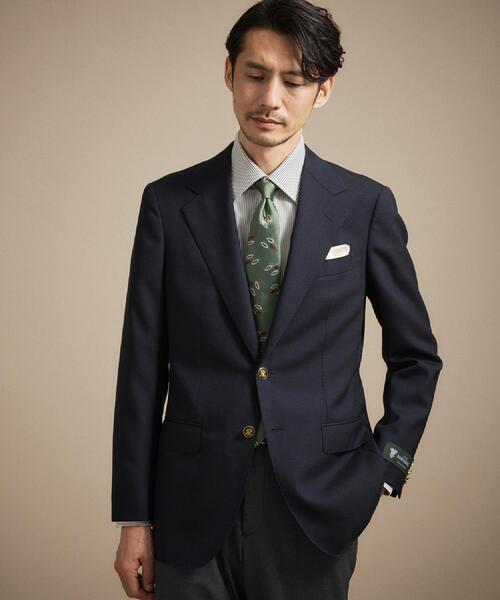 TAKEO KIKUCHI(タケオキクチ)の「DORMEUIL ストレッチフレスコ ブレザー(テーラードジャケット・メンズ・ネイビー・04/03/02)」の1枚目の写真