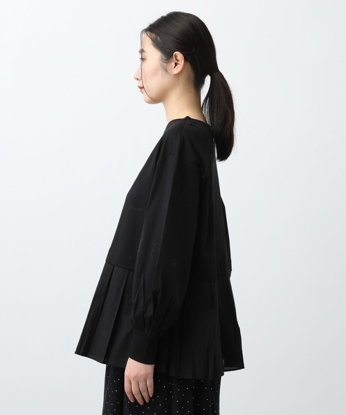 studio CLIP(スタディオクリップ)の「《natural by clip》異素材コンビカットソーSP(Tシャツ/カットソー・レディース・オフホワイト/ブラック・MEDIUM/LARGE)」の21枚目の写真
