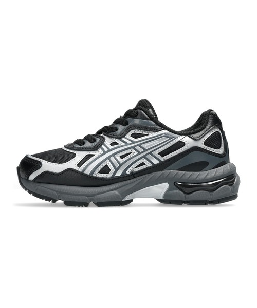 ASICS(アシックス)の「GEL-NYC PS / ゲルエヌワイシー ピーエス(スニーカー・キッズ・ブラック×シルバー・21/17/19.5/22/17.5/20/18.5)」の2枚目の写真