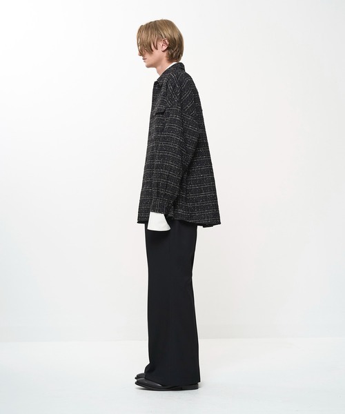 Juha（ユハ）の「FANCY TWEED JACKET（シャツ/ブラウス・メンズ・ネイビー/ブラック・4/3）」の4枚目の写真