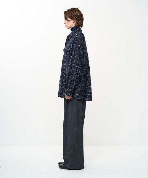 Juha（ユハ）の「FANCY TWEED JACKET（シャツ/ブラウス・メンズ・ネイビー/ブラック・4/3）」の7枚目の写真