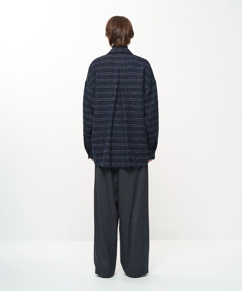 Juha（ユハ）の「FANCY TWEED JACKET（シャツ/ブラウス・メンズ・ネイビー/ブラック・4/3）」の8枚目の写真