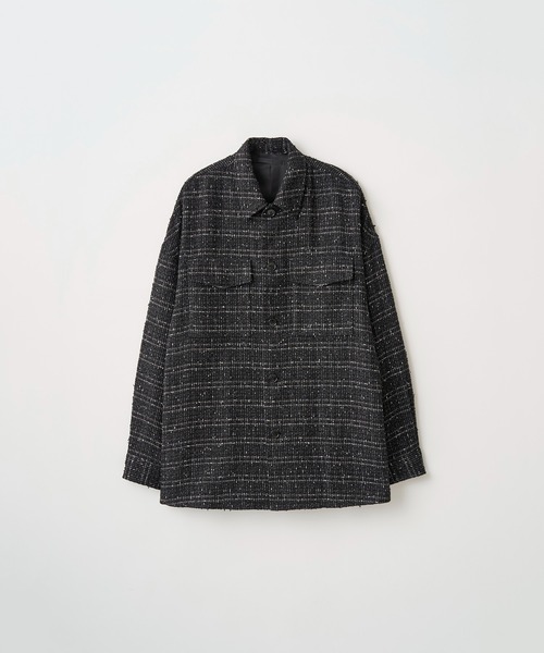 Juha（ユハ）の「FANCY TWEED JACKET（シャツ/ブラウス・メンズ・ネイビー/ブラック・4/3）」の11枚目の写真
