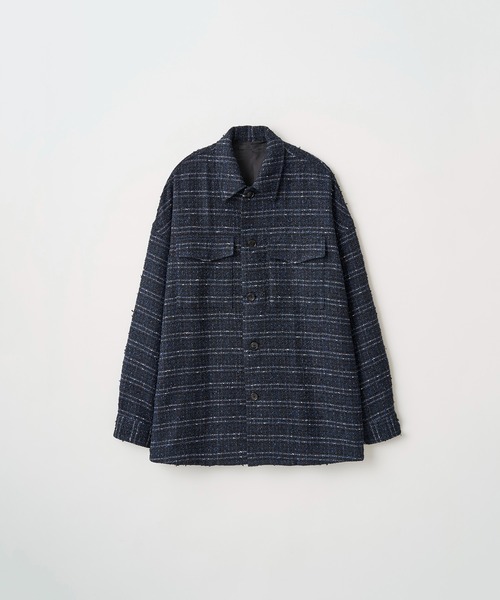 Juha（ユハ）の「FANCY TWEED JACKET（シャツ/ブラウス・メンズ・ネイビー/ブラック・4/3）」の12枚目の写真