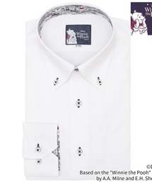TOKYO SHIRTS（トウキョウシャツ）の「【くまのプーさん】形態安定ノンアイロン ボタンダウン 長袖ビジネスワイシャツ（ビジネスシャツ）」