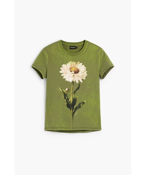 Desigual(デシグアル)の「タイトフィット マルガリータ Tシャツ(Tシャツ/カットソー・レディース・グリーン/レッド・S/M/L/XS/XL)」の11枚目の写真