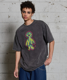 フィーバーエイリアン 半袖Tシャツ チャコール