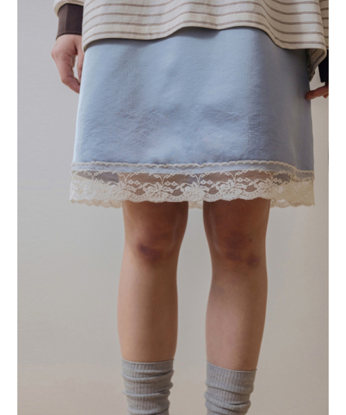 UNNOUT(アナウト)の「SILKY LINGERIE SKIRT SKY(スカート・レディース・その他・ONE SIZE)」の2枚目の写真
