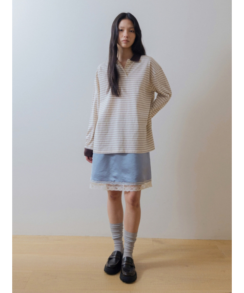 UNNOUT(アナウト)の「SILKY LINGERIE SKIRT SKY(スカート・レディース・その他・ONE SIZE)」の4枚目の写真