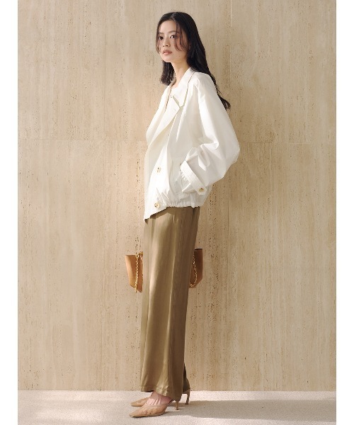 anuans（アニュアンス）の「キュプラリラクシーパンツ（その他パンツ・レディース・ブラック/キャメル/ベージュ系その他/ホワイト系その他・MEDIUM/SMALL）」の13枚目の写真