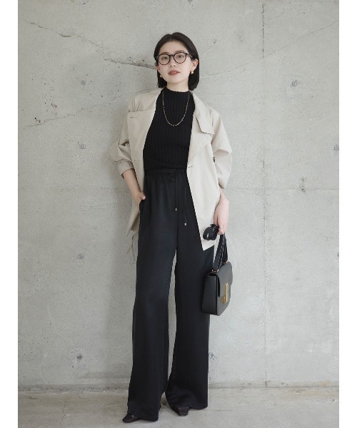 anuans（アニュアンス）の「キュプラリラクシーパンツ（その他パンツ・レディース・ブラック/キャメル/ベージュ系その他/ホワイト系その他・MEDIUM/SMALL）」の22枚目の写真